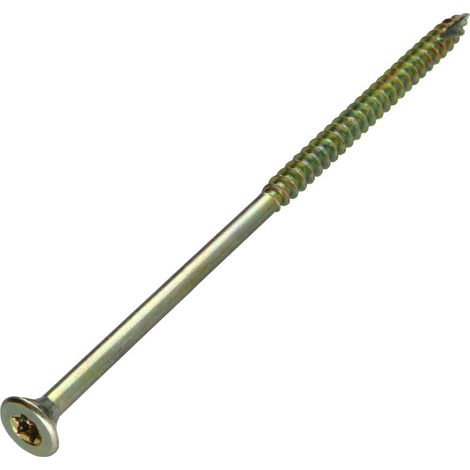 Vis bois TEKOR Tête fraisée Cranté 6X140 Filetée sur 70 TORX T30 ZBCR3+ Pointe antifendage type 17