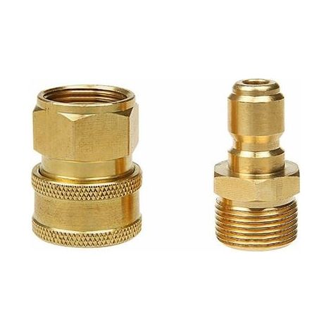 M22 - Brass quick connectors for pressure washer (1/5)