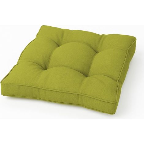 chilly pilley Loungekissen Rattansessel Auflagen Rattanpolster Rattan Lounge Set Gesteppt Sitzkissen Kissen Rückenlehne mit Keder Loungekissen (Sitzkissen 80x60x10, Creme) (1/5)