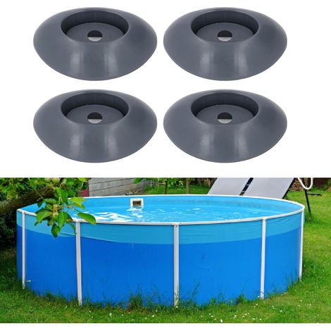 4PCS P61802 Supports en Plastique pour Piscine Base Solide Convient pour Grandes Piscines 18'x48" (1/5)