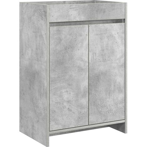 Bathroom Under Sink Cabinet Concrete Grey 56 x 37.5 x 81 cm vidaXL (1/5)