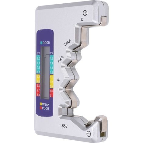 Testeur de piles numérique contrôleur 150mAh portable D N AA AAA piles bouton détecteur capacité (1/5)