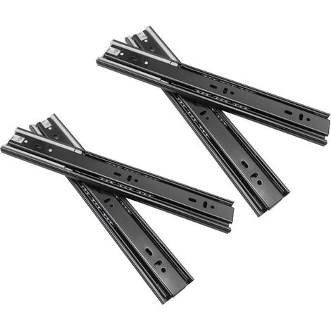 1 Paire de Glissières de Tiroir à Roulement à Billes en Acier 12"(30cm) Extension Complète à Fermeture en Douceur pour Cté de Tiroir,Tablette Coulissante Fixe ou Autres Meubles Coulissants,Capacité de (1/5)