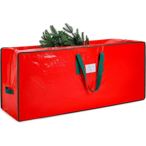 Sac de rangement pour sapin de Noël – Convient aux sapins de Noël jusqu'à 2,3 m, fermeture éclair, poignées de transport, matériau imperméable et résistant, protège de la poussière et de l'humidité, r
