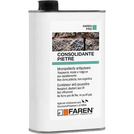 Protettivo Idrorepellente Antispolvere 1 l Consolidante Pietra Faren