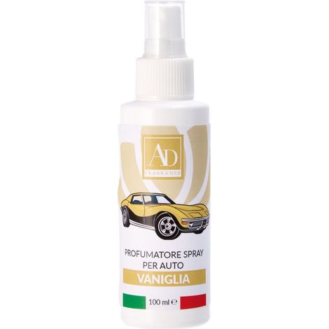 Ad Trend Profumatore Spray Auto Vaniglia 100 ml – Fragranza Dolce e Duratura per Auto