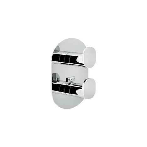 Parte esterna termostatico incasso a 1 via per doccia. Nobili serie YOYO UP94101CR  Cromato - Ottone