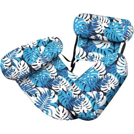Luxuriöse Wasserhängematte – Blauer Schwimmstuhl – Größe für Erwachsene, robust und langlebig, ideal für Sommerpartys, Strand, Seen und Wasseraktivitäten – Wasserspielzeug – Wasserhängematte (1/5)
