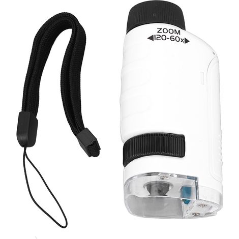 Microscope Portable 60X à 120X, lentille optique HD, poche pour l'observation quotidienne (1/5)