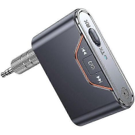 Émetteur-récepteur audio Bluetooth 5.4 BT-107 pour voiture et avion, mini et portable, avec microphone et prise jack 3,5 mm. WHBYV (1/4)