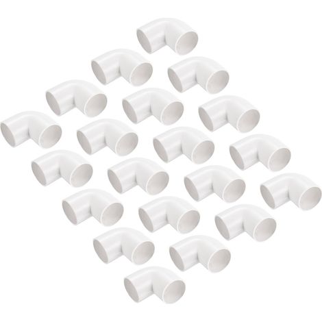 Lot de 30 Raccord de Coude à 90 Degrés pour Couleur Blanche (1/5)