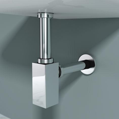 Sogood Siphon design pour lavabo vasque à poser salle de bains en laiton chromé S06 (1/5)