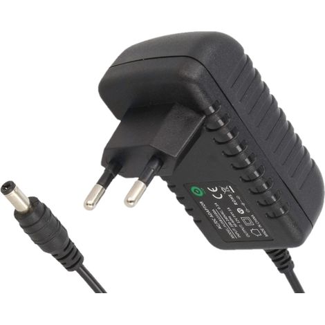 POSB24050A: Alimentatore switching 24V/0.5A/12W nero, adattatore orizzontale, presa CA: CEE7/16, spina CC: 2.1/5.5(+)