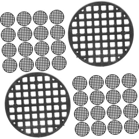 Grille de Drainage Ronde en Plastique pour Pot 200 Pièces Noir 200 Pièces, Format Rond 2, 5cm, Usage Jardinage Intérieur, Installation Facile et Nettoyage Simple (1/5)