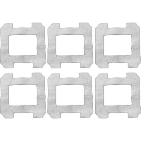 6 pièces chiffon nettoyage vitres, microfibre lavable, compatible Winbot W2 W2 Omni W1 W1 Pro, accessoire robot fenêtre