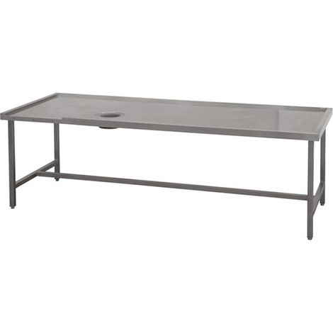 Table De Triage Droit Avec Trou, Pour Machines Avec Sortie à Gauche, L 2400 mm - Virtus - Z/TTCD100240