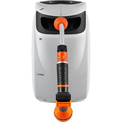 Mophorn Einziehbare Gartens ch lauch rolle-1/2 in x 98,43 ft an der Wand montiert. Mit 9-Muster-Düse, beliebiger Länge, automatischem Rücklauf-Slow-Rewind-System und 180 °-Schwenk halterung