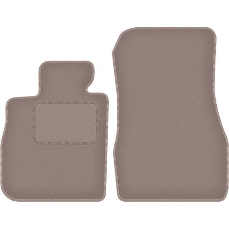 Alfombrillas delanteras para BMW Serie 8 G16 Gran Coup茅 (2019-2022), color beige. (1/5)