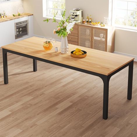 Tribesigns Dining Table for 6-8 Person, 78 inch Long Rectangular Kitchen Dining Table for Living Room and Dining Room, 78.7 x 27.5 x 29.5 Inches(Only Table) (1/5)