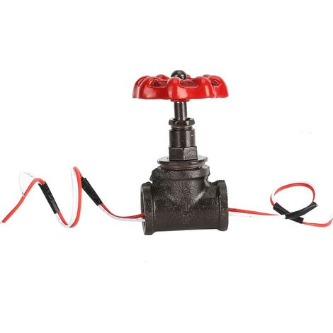 Interrupteur Lumineux Style Steampunk Rétro pour Lampe Tuyau, Robinet d'Arrêt G1/2 avec Fil, Éclairage Vintage Industriel (1/5)