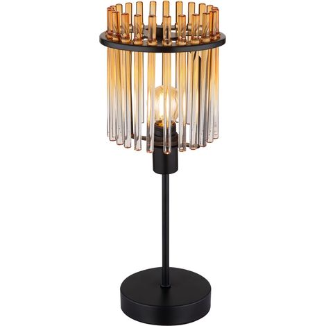 Globo - lámpara de mesa - GORLEY - ámbar - vidrio - Ø 15cm - E14