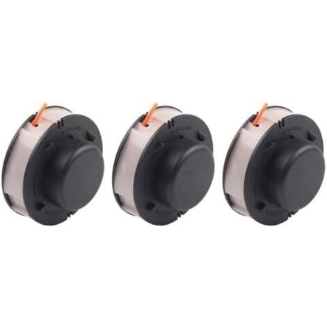 Bobine et ligne de tonte 3 pièces 1,6 mm x 5 m pour modèles FSA56, FSE41, FSE52, PP500 – Compatible avec STIHL FSA 56 FSE 41 52, bobine remplacement robuste en plastique désherbeur -