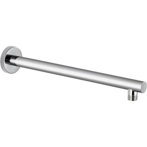 Bras de douche rond, argenté, 5,25,240cm, acier inoxydable, bras de douche mural, tige d'extension dissimulée. (1/5)