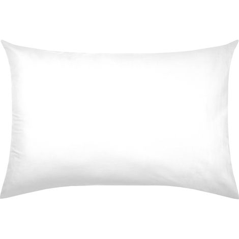 Taie Taille 50x80 cm 100% Coton Biologique Couleur Blanc Modèle Horizon Linge de lit pour Maison Doux et Confortable (1/5)