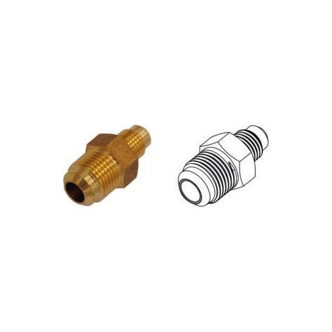 Raccordo diritto ottone - 1/4"x3/8" SAE per tubi in rame 00000011340 (1/2)