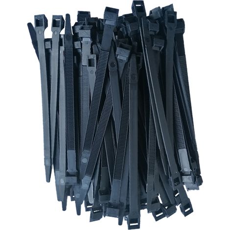 Colliers serre-cables attache fils 9.0 x 180 mm - 100 pièces (1/2)