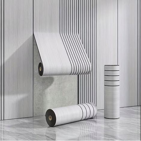 Carta da parati autoadesiva 3D a lamelle, rotolo 280 cm x 60 cm x 3 mm dr01WZÓR 1058