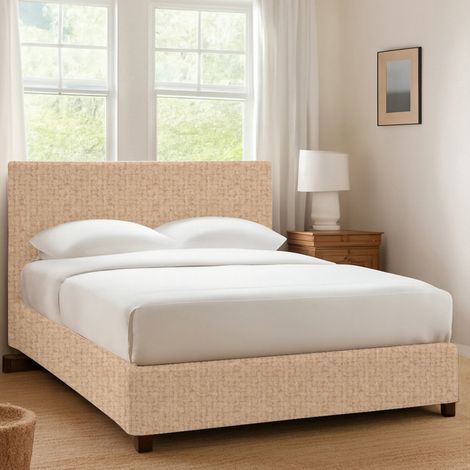 Letto Singolo Ilford, Sfoderabile, Contenitore Made in Italy, Beige (1/4)