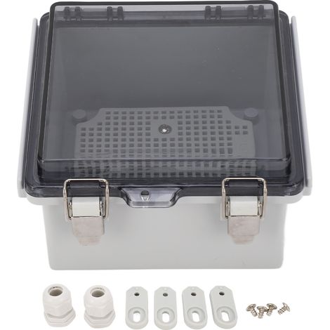 Boîte de jonction étanche IP67 ABS 150x150x90mm Coffret électrique extérieur pour câblage (1/5)