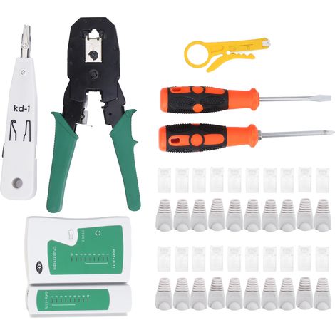Kit d'outils de réparation de réseau, testeur de câbles, maintenance, composants de contrôle industriel YGP108 (1/5)