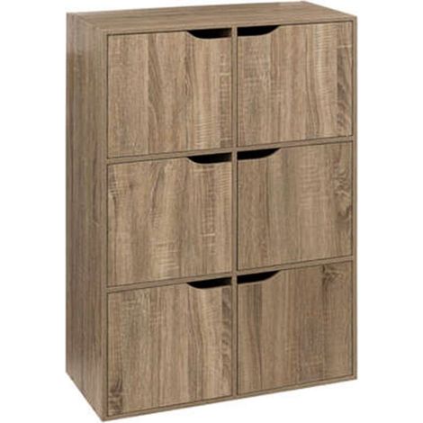 Étagère 6 Portes "Mix n'Modul" 100cm Naturel (1/5)