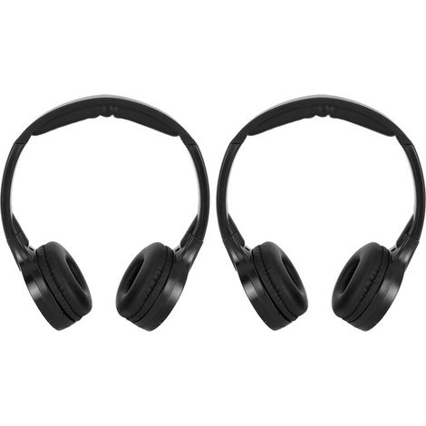 TONYSA 2-Channel Wireless Infrared Stereo Car Headrest DVD Headphones (1/5)