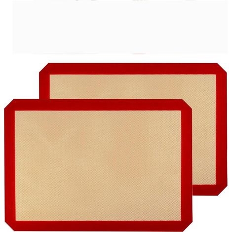 Dussdote Bakmat - Tapis de four en silicone - Tapis de cuisson herbruikbare - Geschikt voor couvain, macarons, koekjes, pizza - 3040cm (1/5)