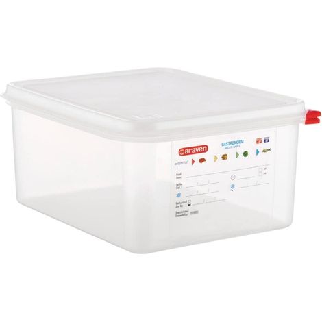 Araven - Contenitore per alimenti, 10 l, 10 litri, 150 x 325 x 265 mm, confezione da 4 (1/3)