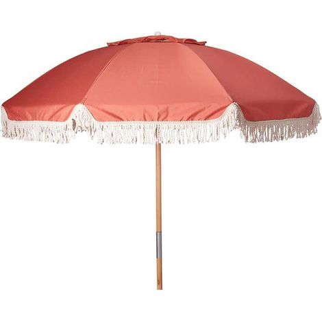 PROBEACH parasol madera 180cm terracota , parasol madera 180cm terracota