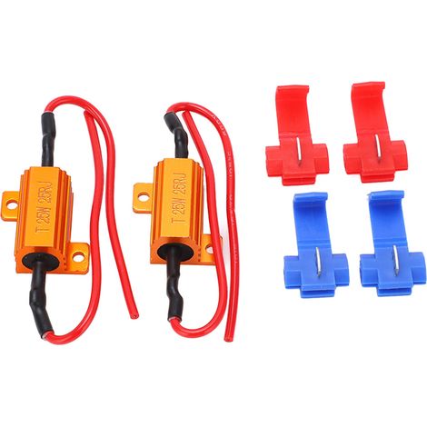 2 ensembles Résistance LED 25W 25Ω Durable Indicateur de Charge Décodé Anti-Corrosion (1/5)