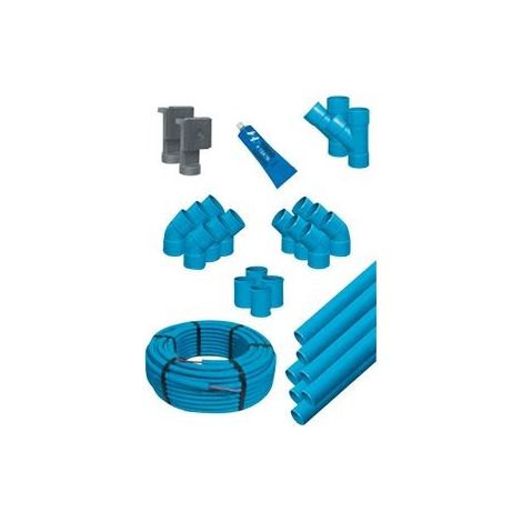 Set d'installation Sanclean Majestic 2 avec 2 prises, capot d'air sortant,etc.