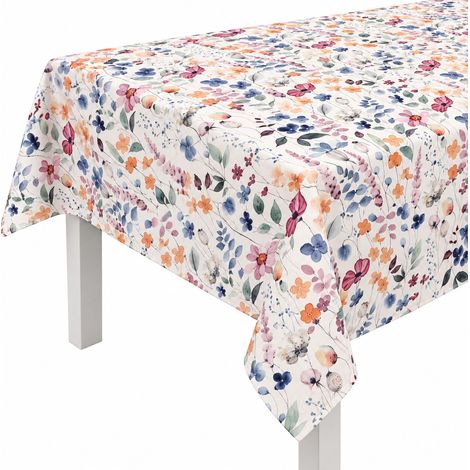 Tovaglia Antimacchia "Primavera" Idrorepellente Rettangolare 100% Poliestere 200 g/m² Stampata in Digitale - DIMENSIONE: 140x180cm (1/3)