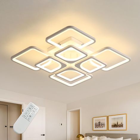 Plafonnier LED Dimmable, 80W Luminaire Plafonnier avec Télécommande (1/5)
