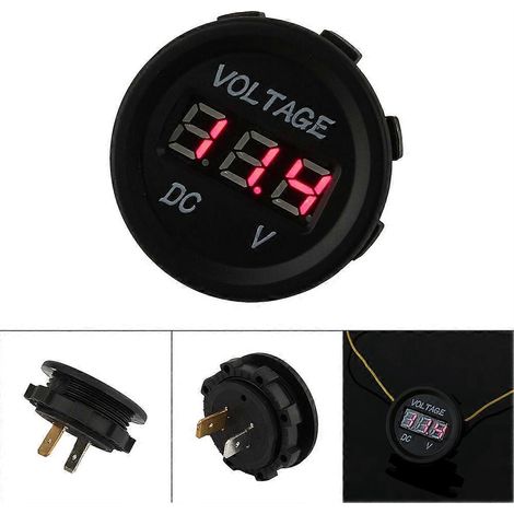 Universeller wasserdichter digitaler 12-24-V-Voltmesser mit roter LED für das Auto