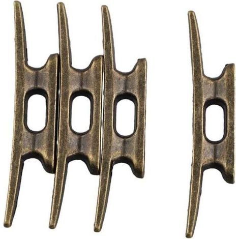 Taquet de Quai Bateau 4 Pouces pour D'Amarrage en Fonte HôTe Bronze Adapté au DéCor Maritime Lac Plage Nautique, PièCes (1/4)