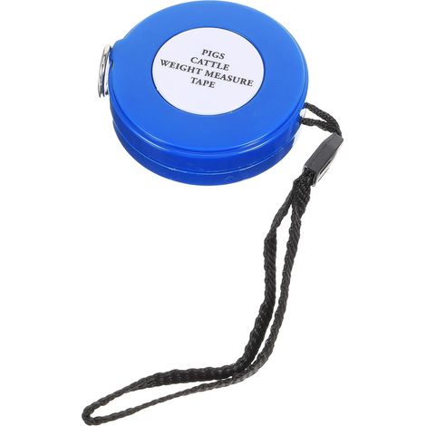 Kisangel Ruban de Mesure pour Animaux Bleu 2,5 Mètre Haute Précision en Fibre de Verre pour Mesurer Poids et Tour de Poitrine sur Fermes Plusieurs styles