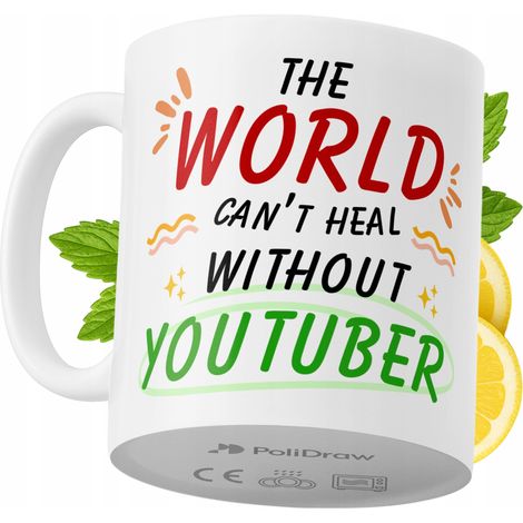 Lustige Tasse für YouTuber – Kaffee- oder Teetasse mit witzigem Textdesign – ideal für Geburtstage, Namenstage, Feiertage und besondere Anlässe. Hochwertige Tasse für Zuhause, Büro und Arbeit. Farbe: (1/5)