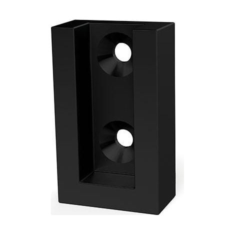 soporte tubo lateral eco 30-12 disponible en acabados plata mate, mocca, blanco, negro y grafito acabado negro