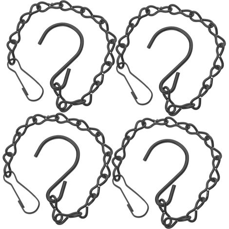 de 4 chaînes de suspension en acier inoxydable avec crochets