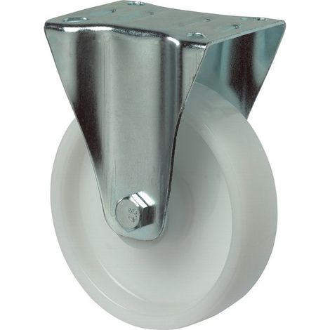 Rueda fija D.125mm Trgf.250kg Ku.Platte L105xW85mm